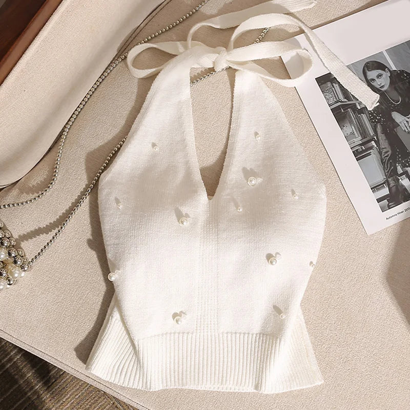 Amélie Backless Halter Top