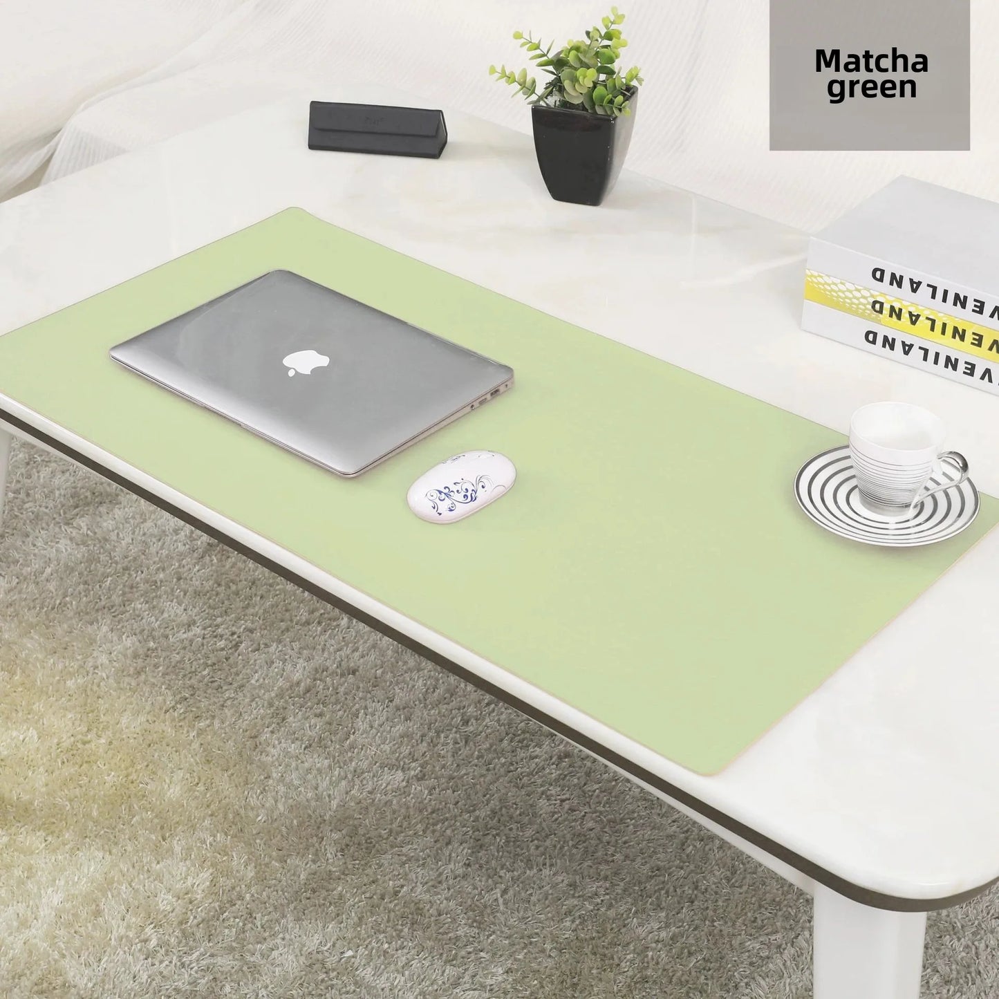 Minimalist Desk Mat | Waterproof Leather Workspace Pad