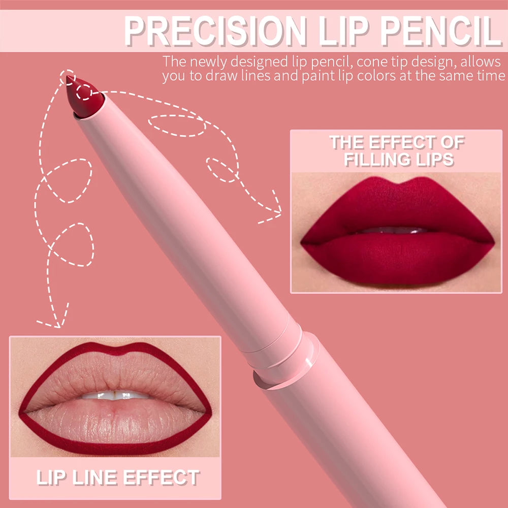Velvet Precision Lip Liner Set – 6 Shades