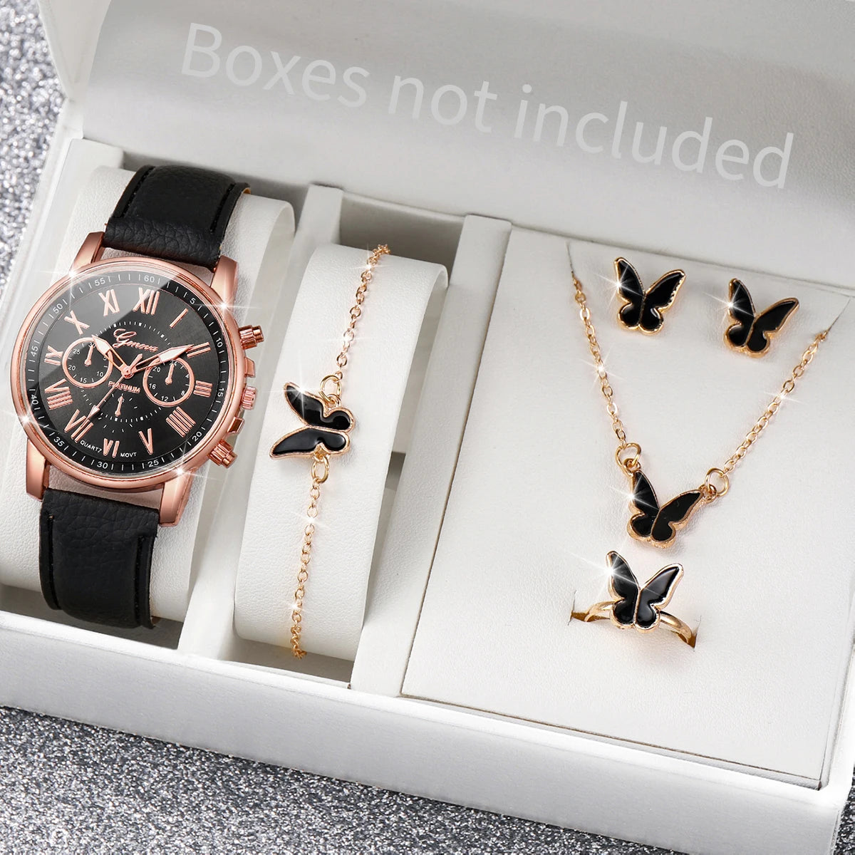 The Charlotte Gift Set | 6-Piece Watch & Jewelry Collection
