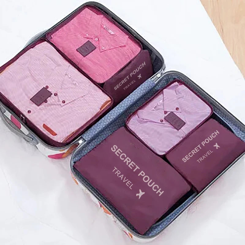 6-Piece Travel Packing Cube Organizer Set