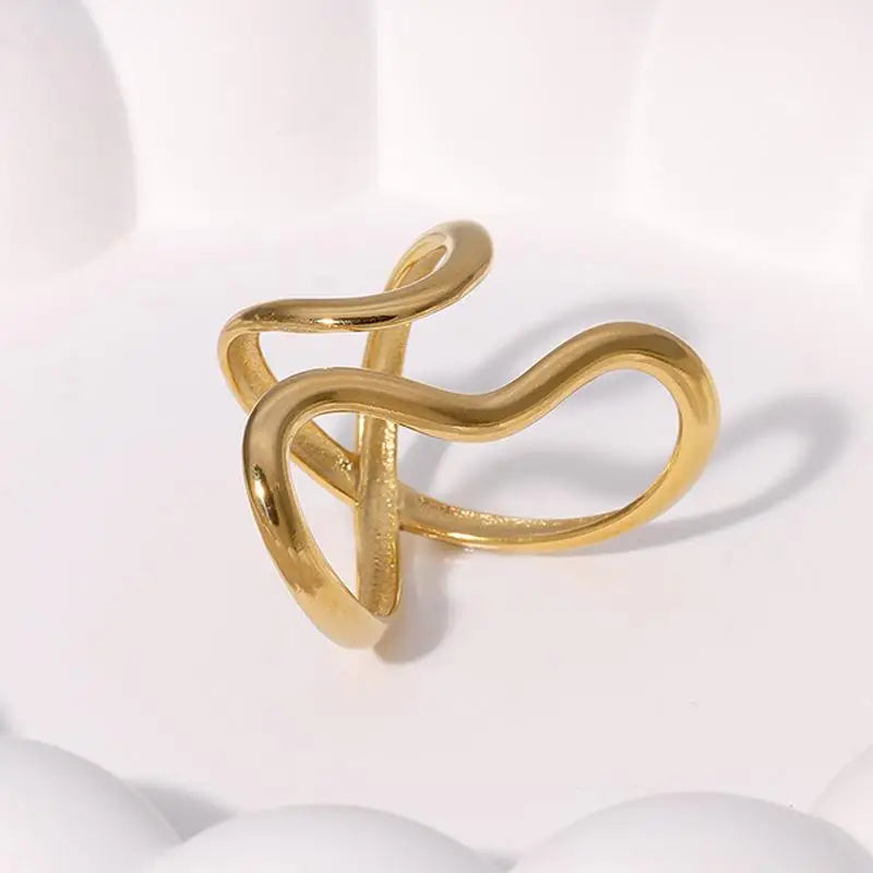 The Serpent Open Ring | Waterproof Stainless Steel Adjustable Ring